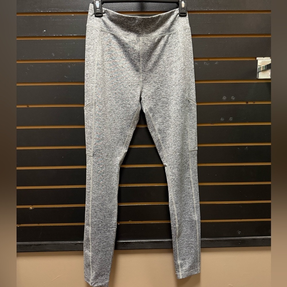 Coldwater Creek Heathered Gray Leggings w Pockets Size S
